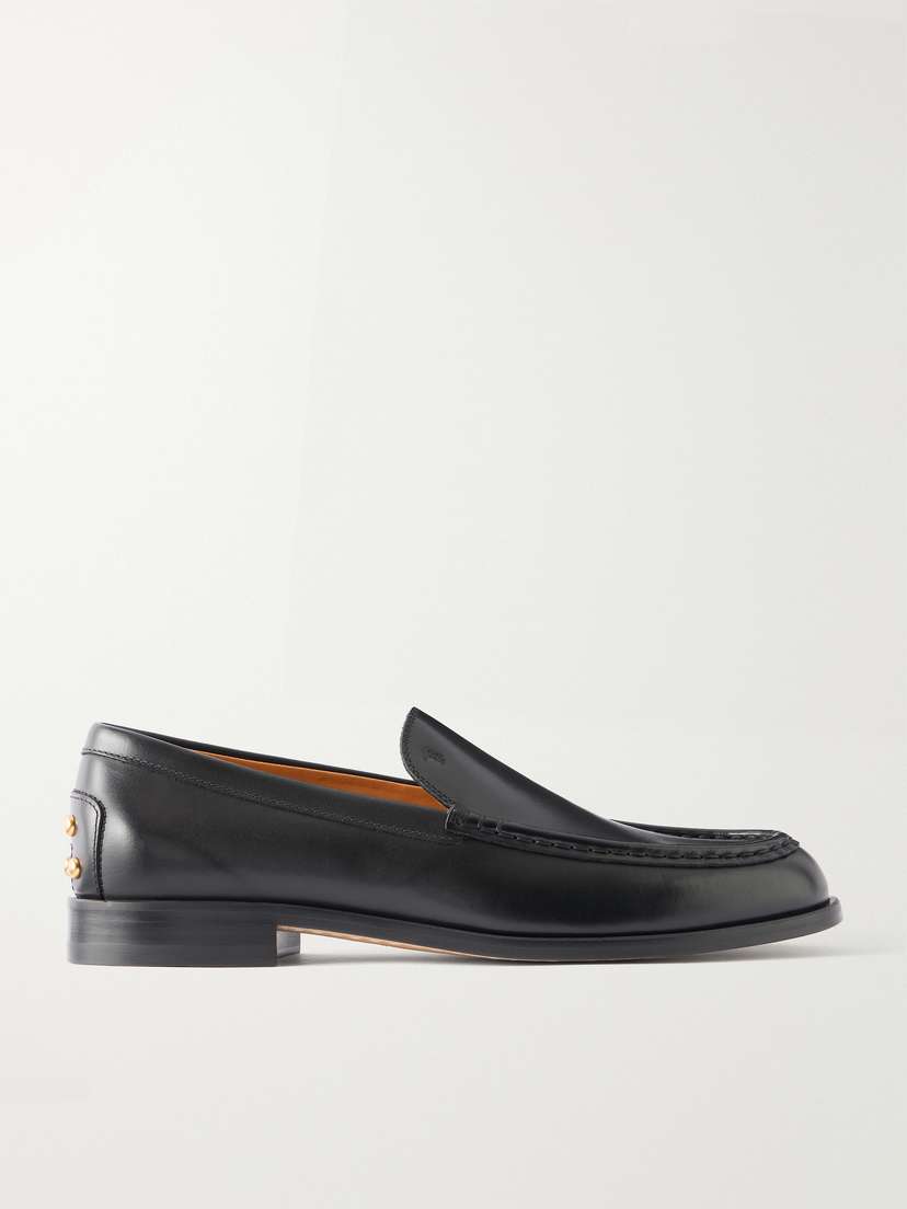 Tod's Logo-debossed Studded Leather Loafers