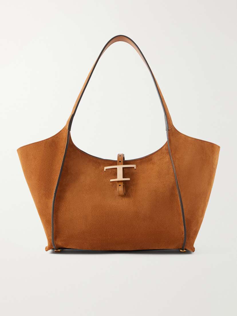 Tod's T Timeless Small Suede Shoulder Bag | Thumbnail 7 Tod's T Timeless Small Suede Shoulder Bag | Thumbnail 7