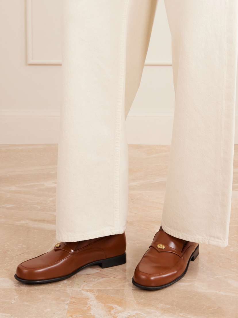 Tod's Gomma 19 Logo-embellished Leather Loafers | Thumbnail 2 Tod's Gomma 19 Logo-embellished Leather Loafers | Thumbnail 2