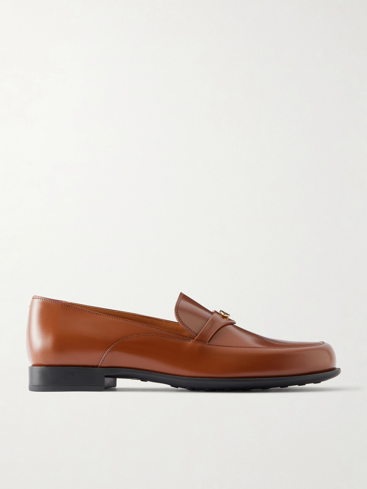 Tod's Gomma 19 Logo-embellished Leather Loafers In Animal Print