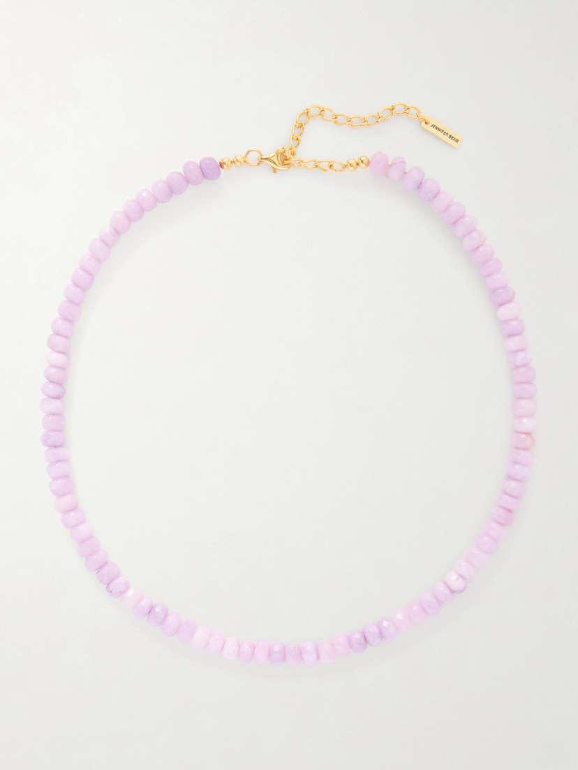 Jennifer Behr Rora Gold-tone Jade Necklace