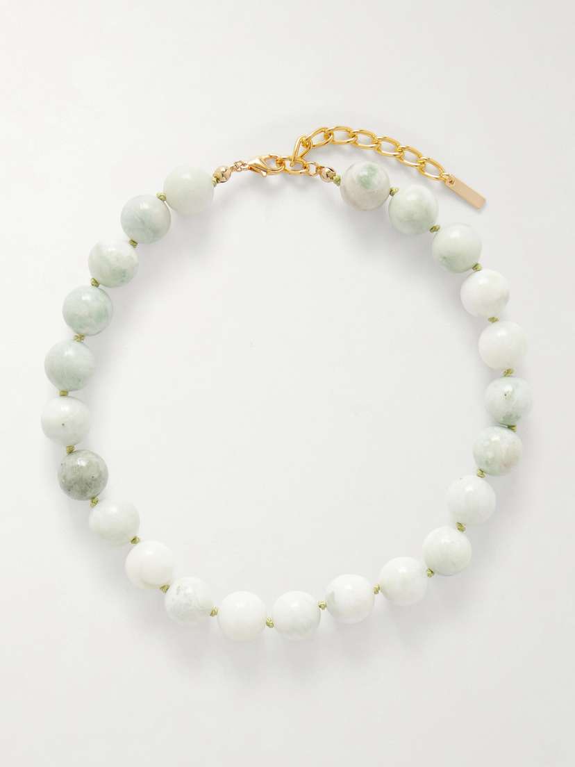 Jennifer Behr Louisa Gold-plated Jade Necklace