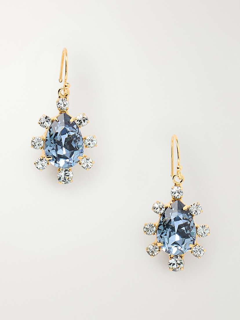 Jennifer Behr Adalee Gold-plated Sapphire Earrings