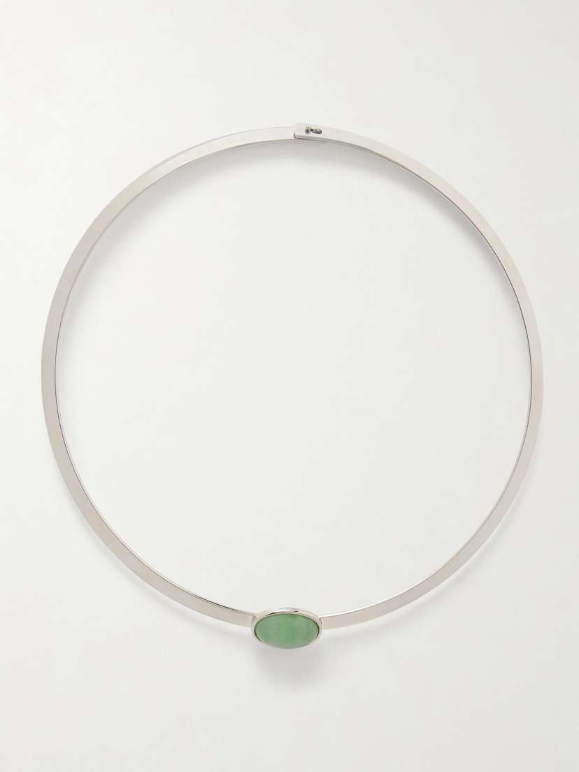 Jennifer Behr Elaine Gold-plated Aventurine Cuff