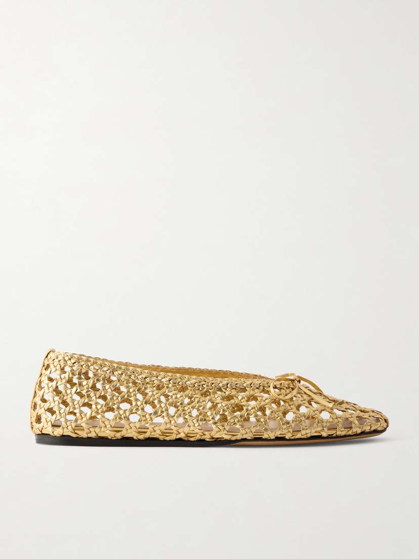 Le Monde Béryl Woven Leather Ballet Flats