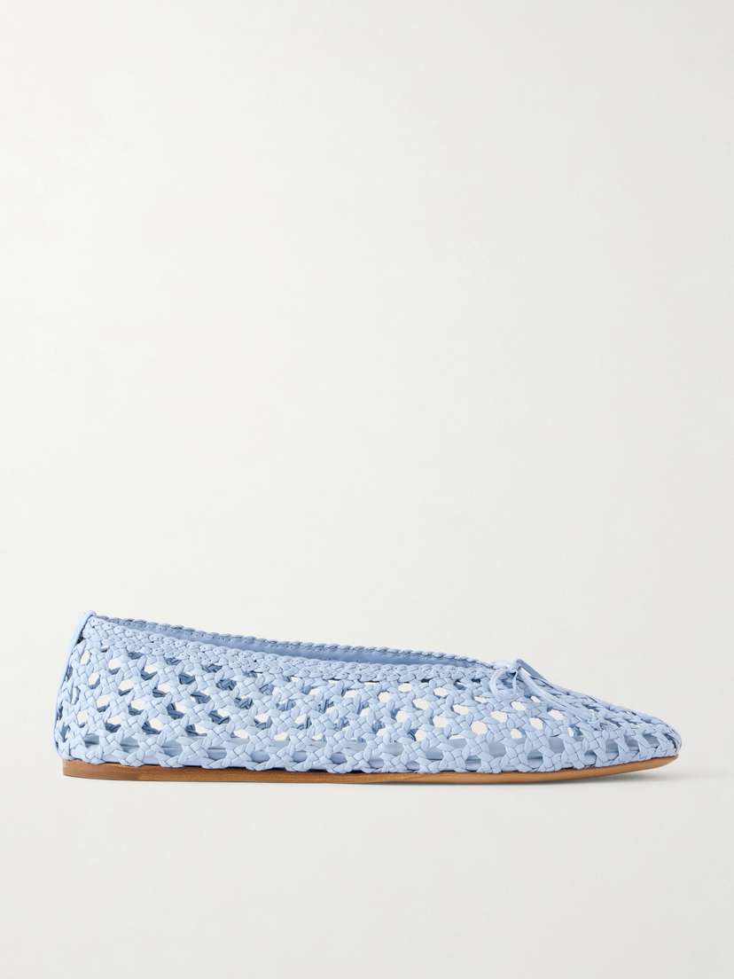 Le Monde Béryl Woven Leather Ballet Flats