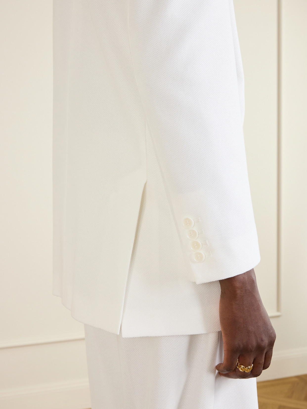 Max Mara Cotton-ponte Jacket In Multi