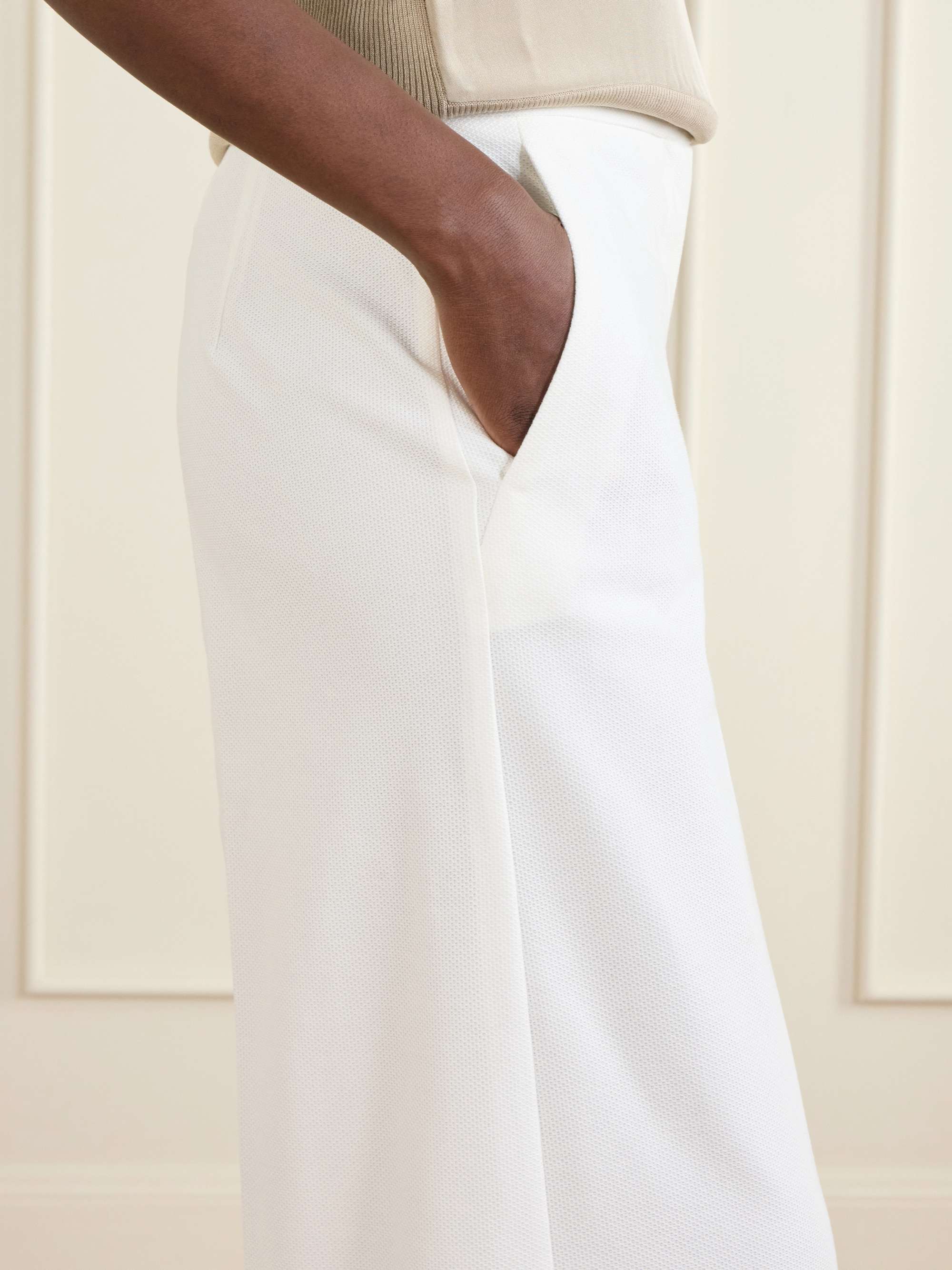 MAX MARA Cotton-piqué wide-leg pants | NET-A-PORTER