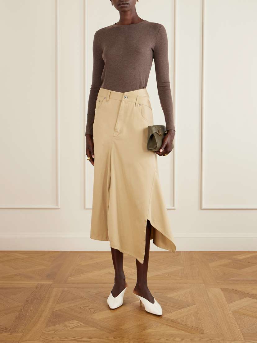 Max Mara Salmone Ribbed Jersey T-shirt | Thumbnail 2 Max Mara Salmone Ribbed Jersey T-shirt | Thumbnail 2