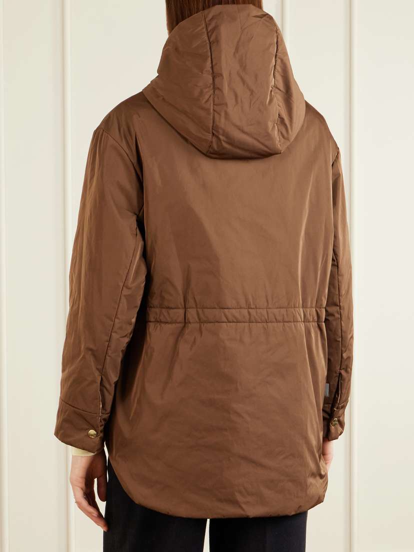 Max Mara Hooded Belted Shell Jacket | Thumbnail 4 Max Mara Hooded Belted Shell Jacket | Thumbnail 4