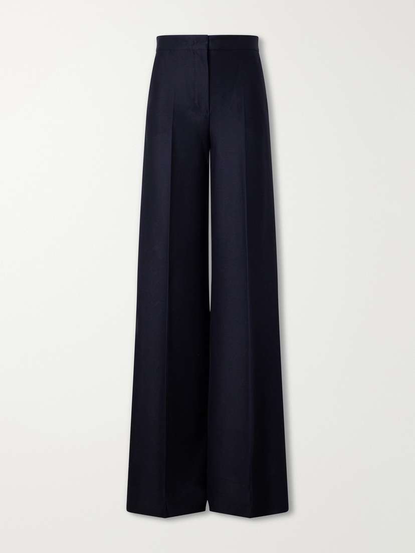 Max Mara Mxmpinza Cotton-jersey Wide-leg Pants