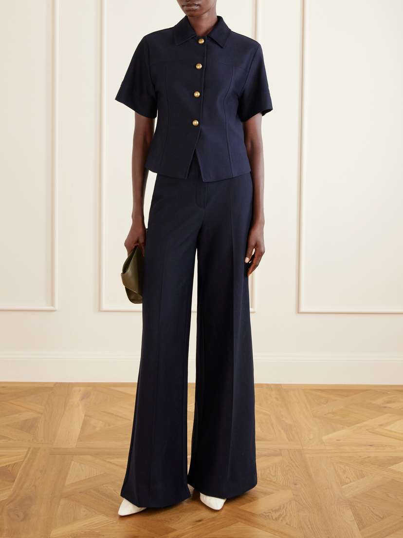 Max Mara Mxmpinza Cotton-jersey Wide-leg Pants | Thumbnail 2 Max Mara Mxmpinza Cotton-jersey Wide-leg Pants | Thumbnail 2