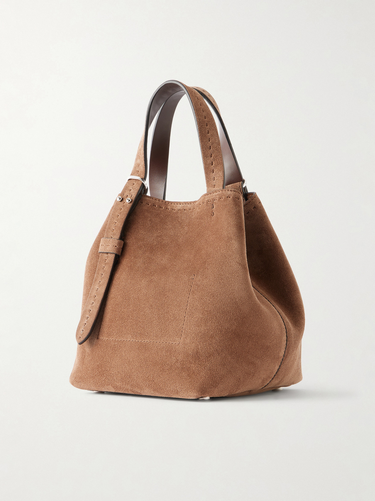 Archetipo Logo-Embellished Suede Tote