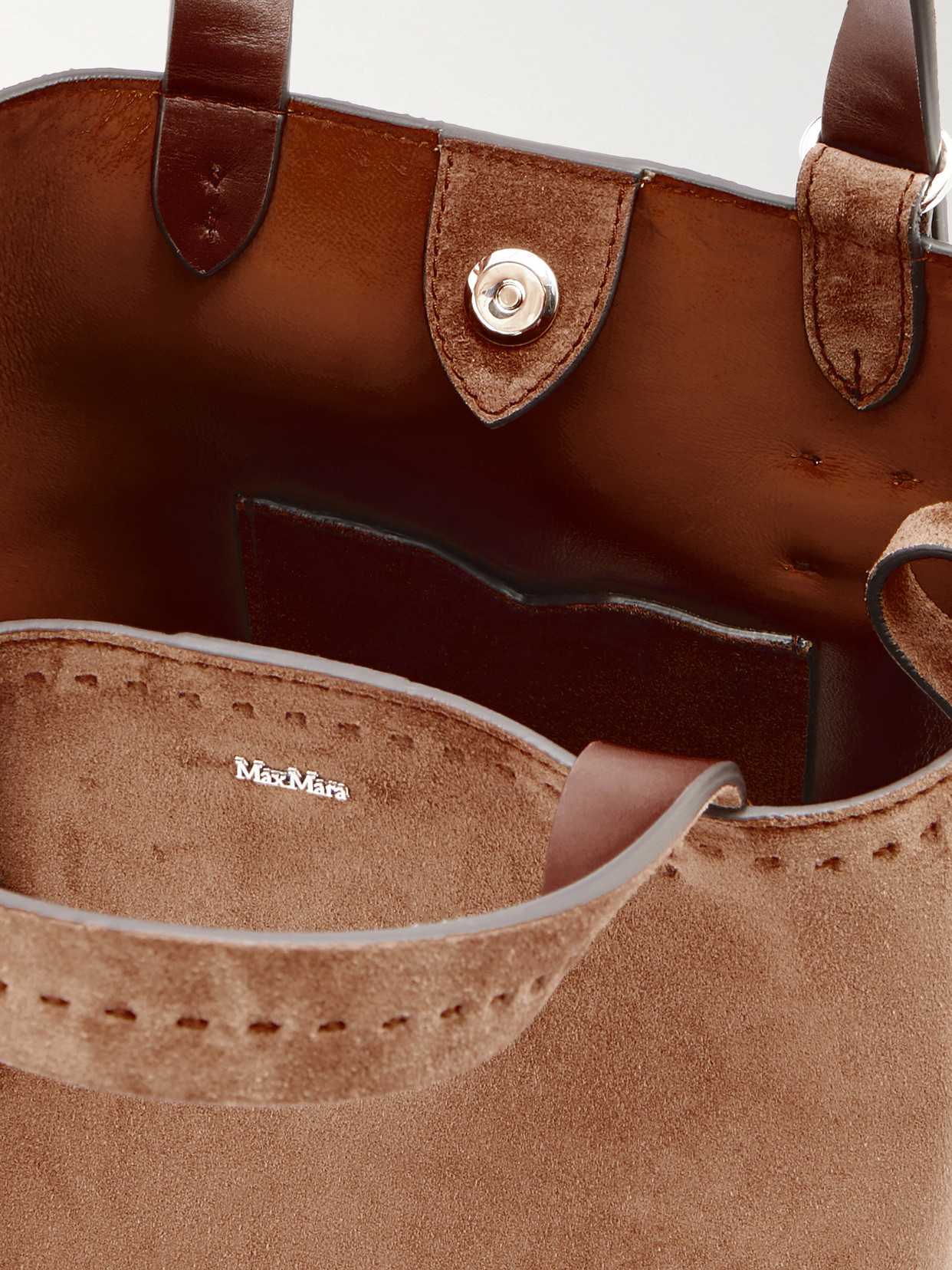 Archetipo Logo-Embellished Suede Tote