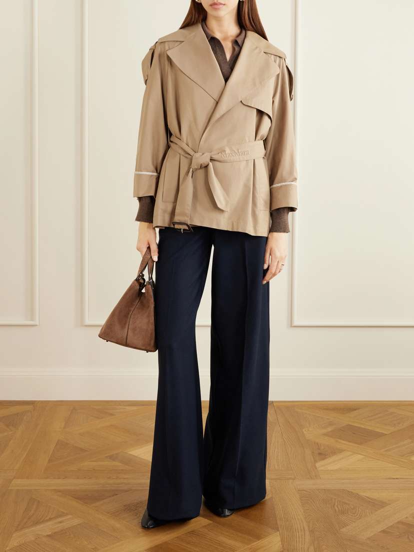 Max Mara Archetipo Logo-embellished Suede Tote | Thumbnail 3 Max Mara Archetipo Logo-embellished Suede Tote | Thumbnail 3