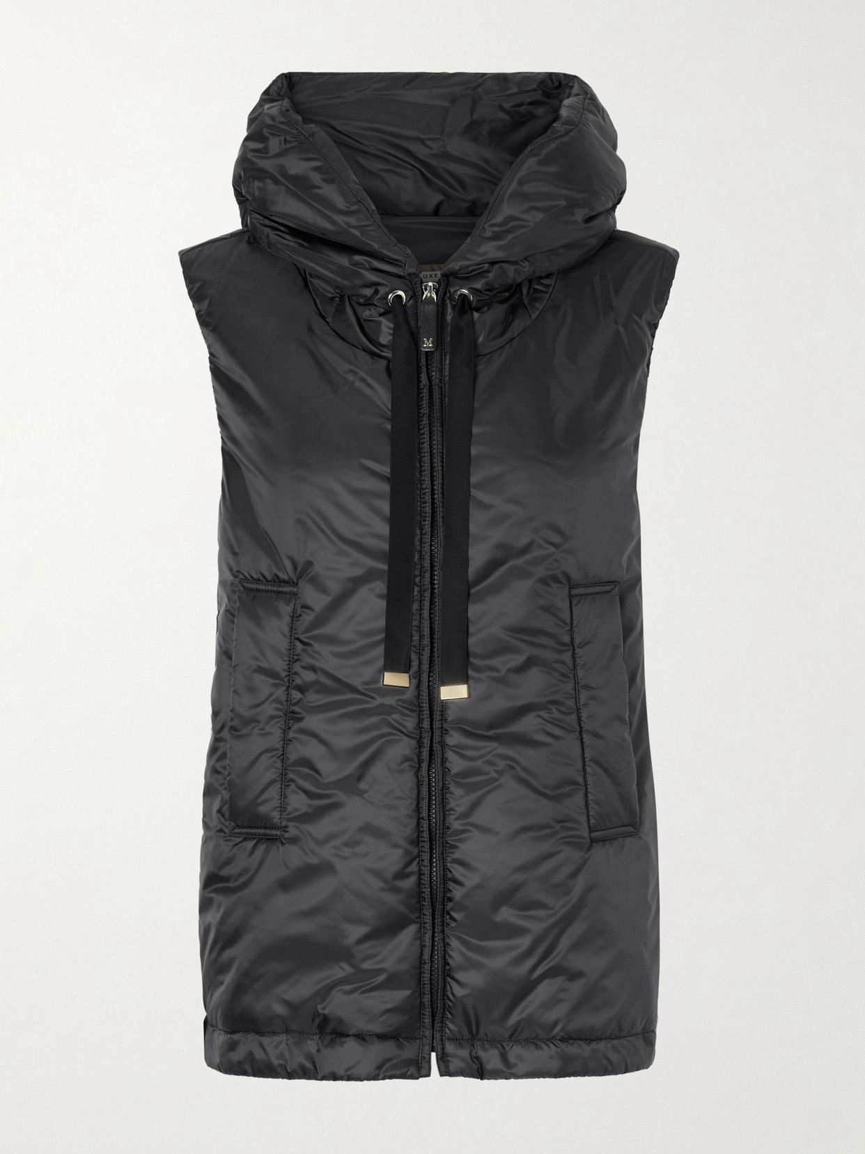 Max Mara Greengo Padded Shell Vest In Black