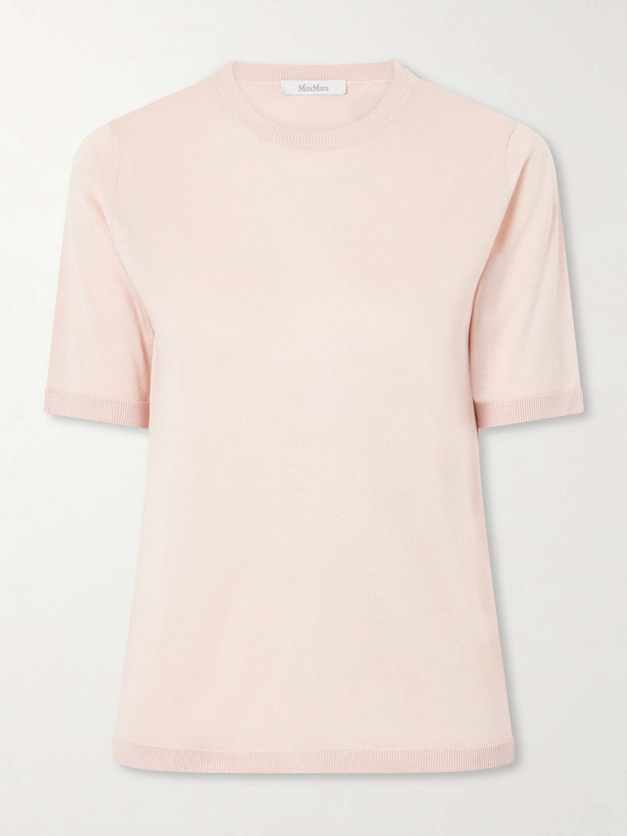 Max Mara Maceti Cashmere And Silk-blend Sweater In Pink