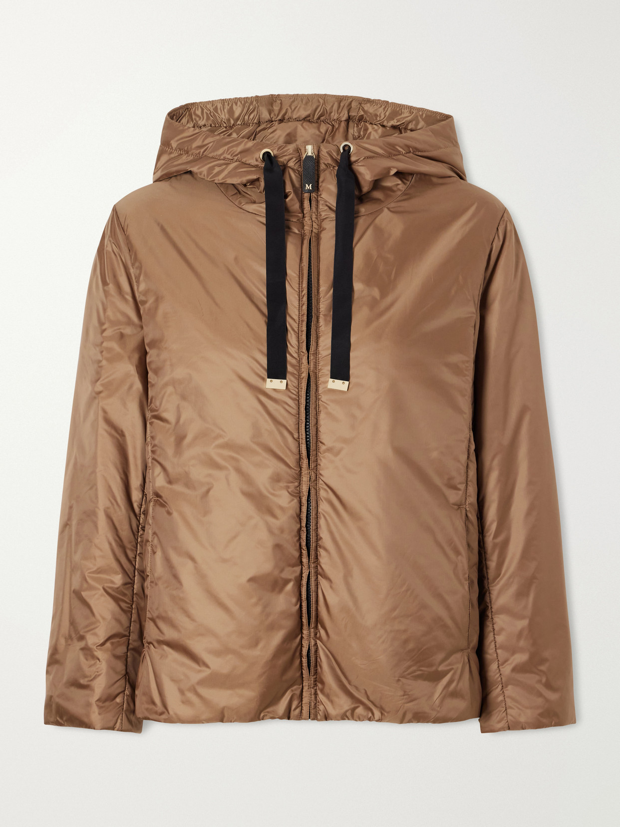 Max Mara - Padded Hooded Shell Jacket - Brown
