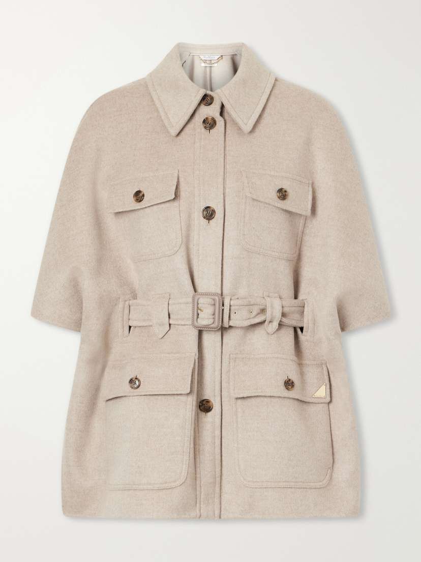 Max Mara Belted Cashmere Cape