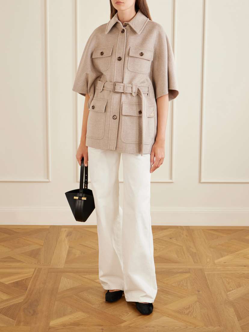 Max Mara Belted Cashmere Cape | Thumbnail 2 Max Mara Belted Cashmere Cape | Thumbnail 2