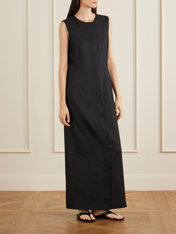 Veronica De Piante Hana split silk dress