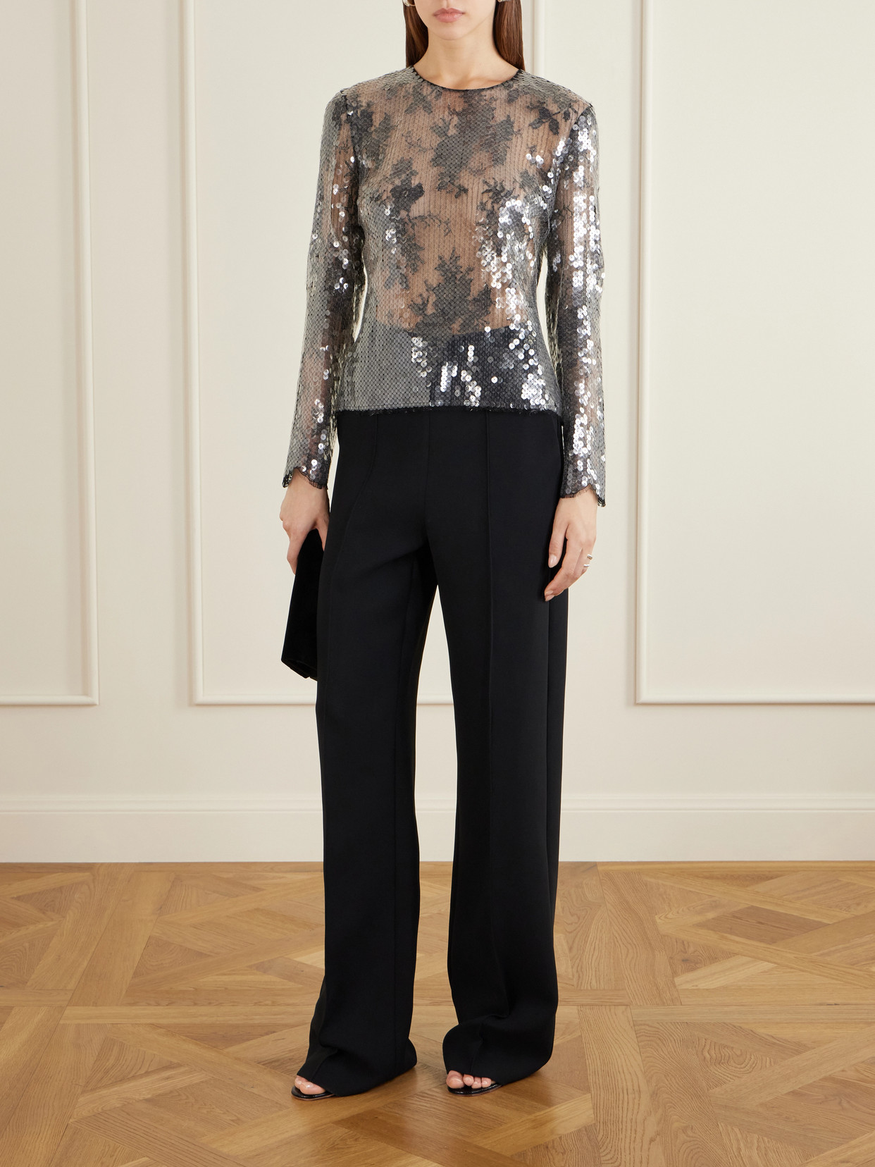 Dalia Lace And Sequins Blouse