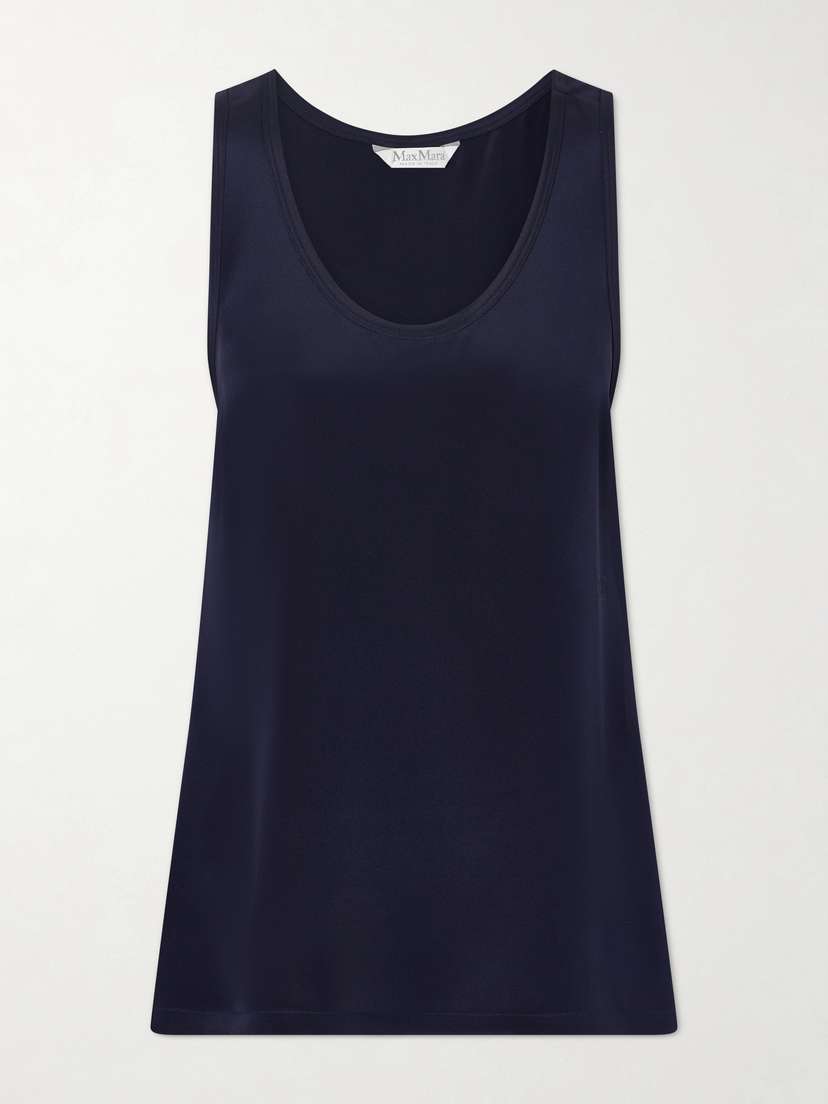 Max Mara Draped Silk Tank | Thumbnail 6 Max Mara Draped Silk Tank | Thumbnail 6