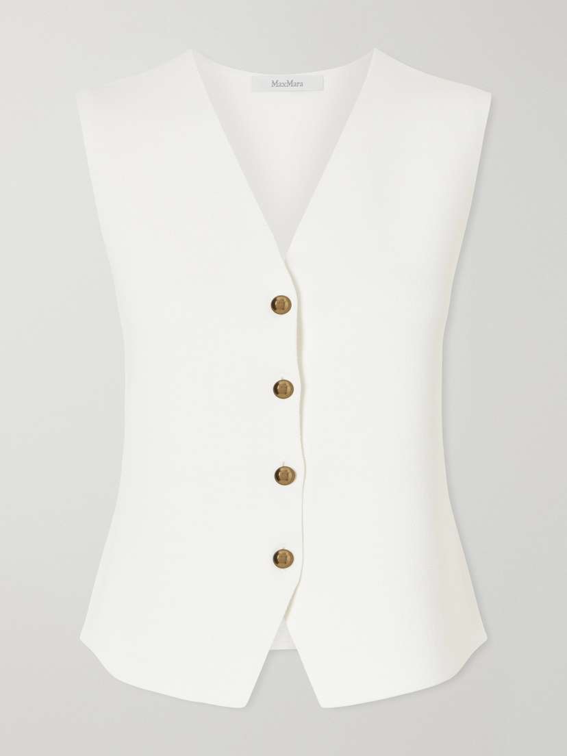 Max Mara Gola Grain De Poudre Vest | Thumbnail 6 Max Mara Gola Grain De Poudre Vest | Thumbnail 6