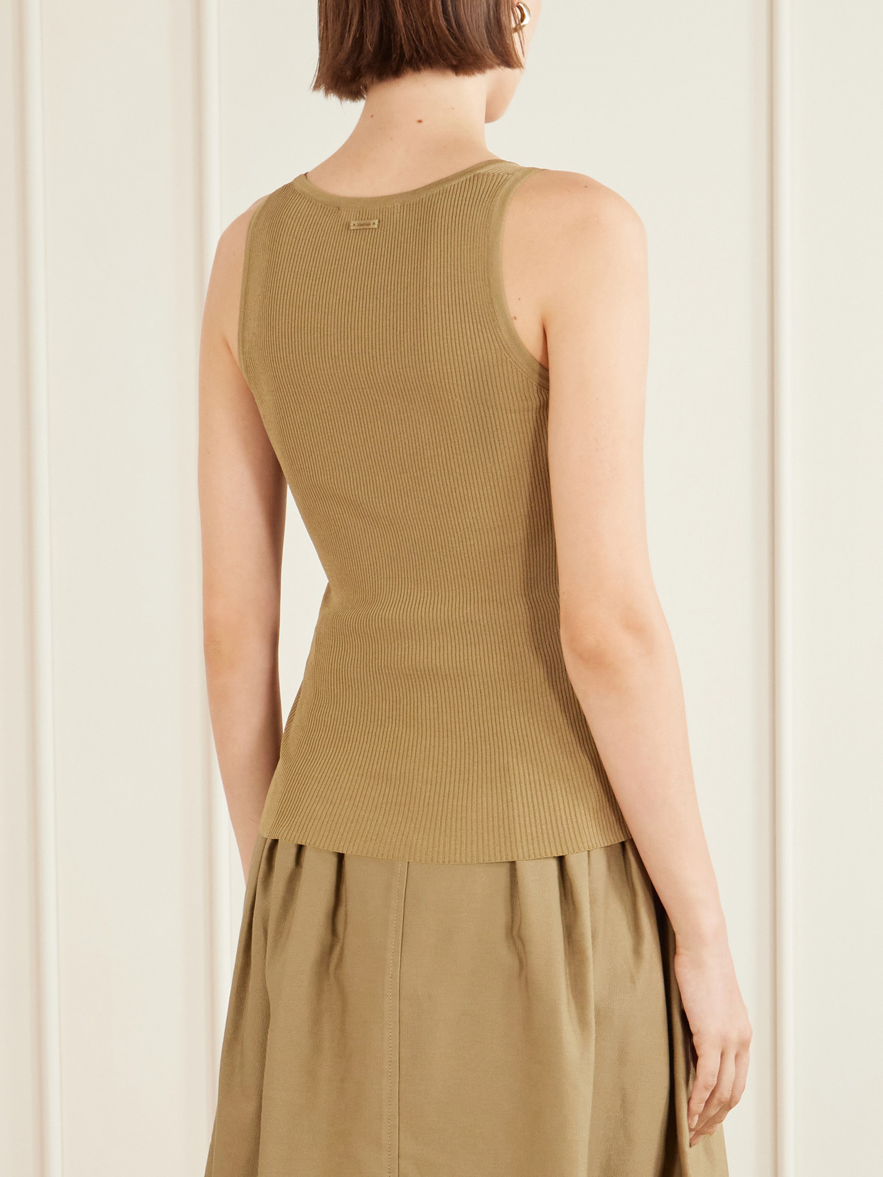 Ribbed Woven Tank