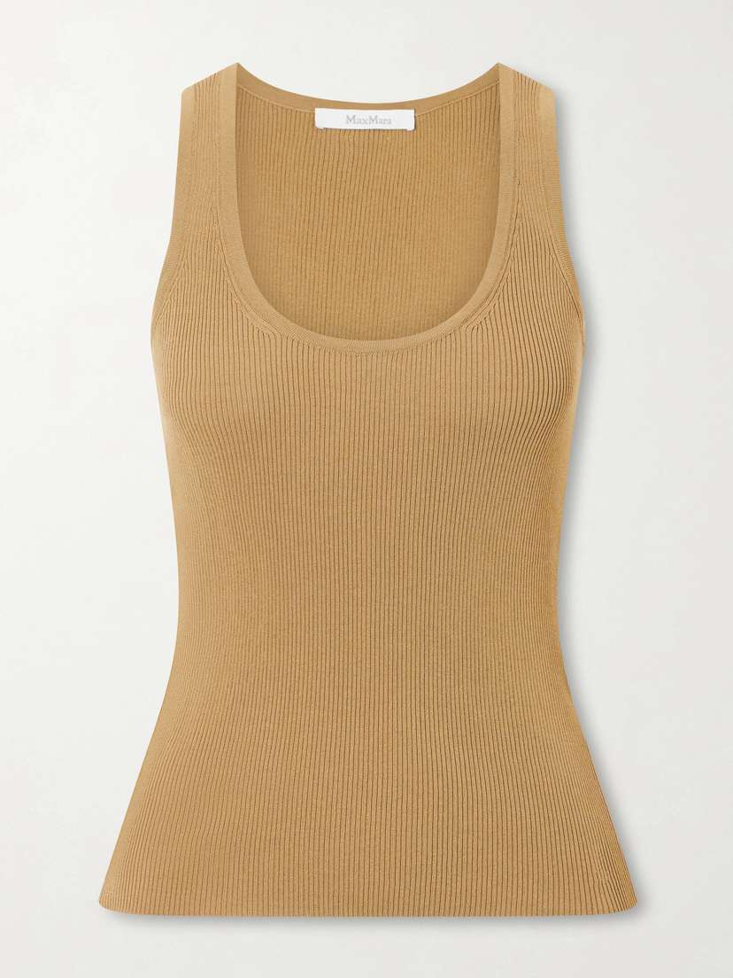 Max Mara Ribbed Woven Tank - Women's Clothing