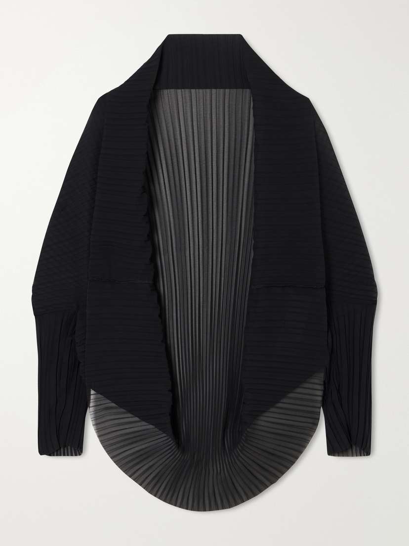 Max Mara Mxavesuvio Pleated Organza Blouse | Thumbnail 4