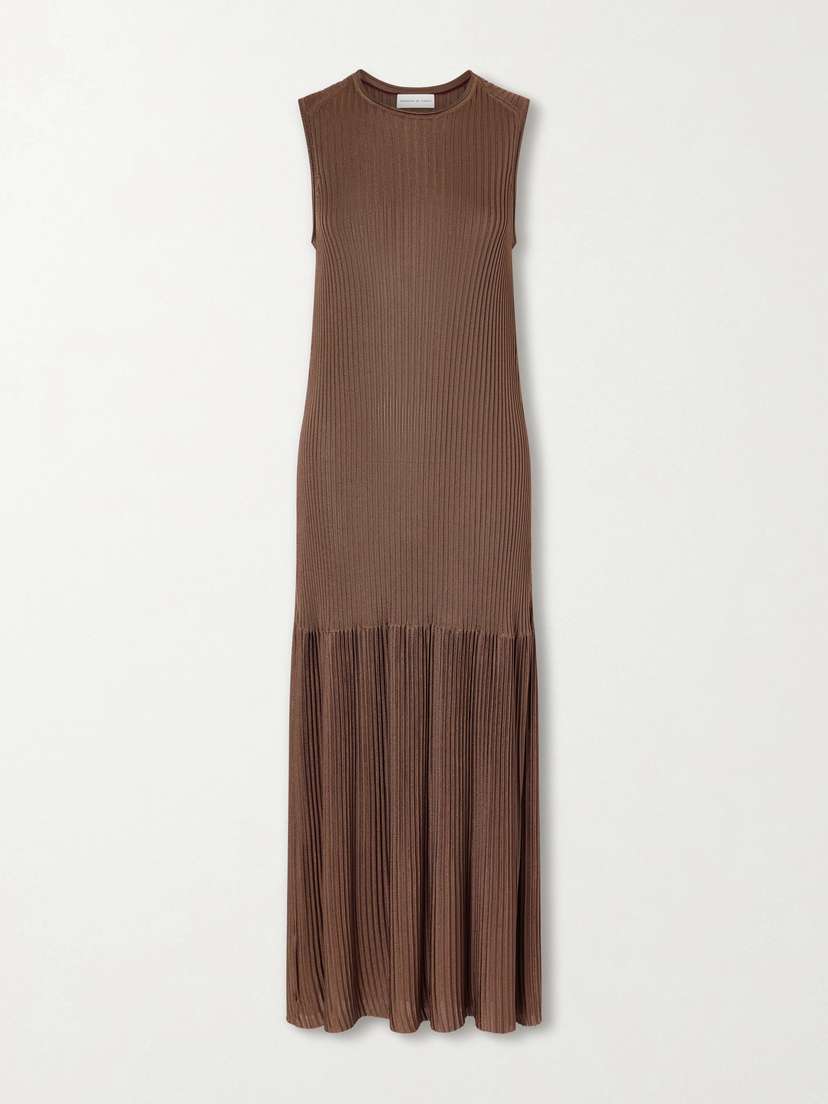 Veronica de Piante Gabby Ribbed Maxi Dress