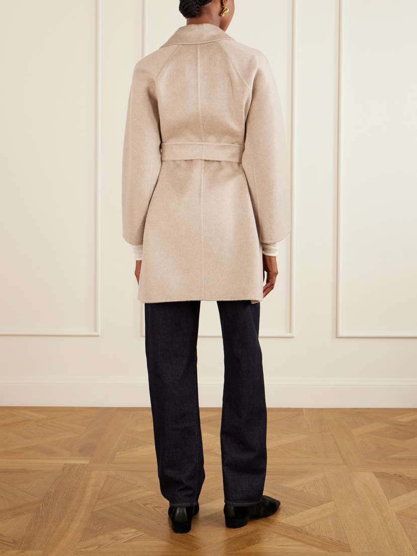 Max Mara Belted Scarf-detailed Cashmere Coat | Thumbnail 4 Max Mara Belted Scarf-detailed Cashmere Coat | Thumbnail 4