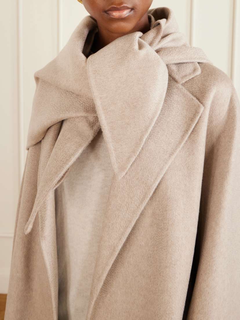 Max Mara Belted Scarf-detailed Cashmere Coat | Thumbnail 5 Max Mara Belted Scarf-detailed Cashmere Coat | Thumbnail 5