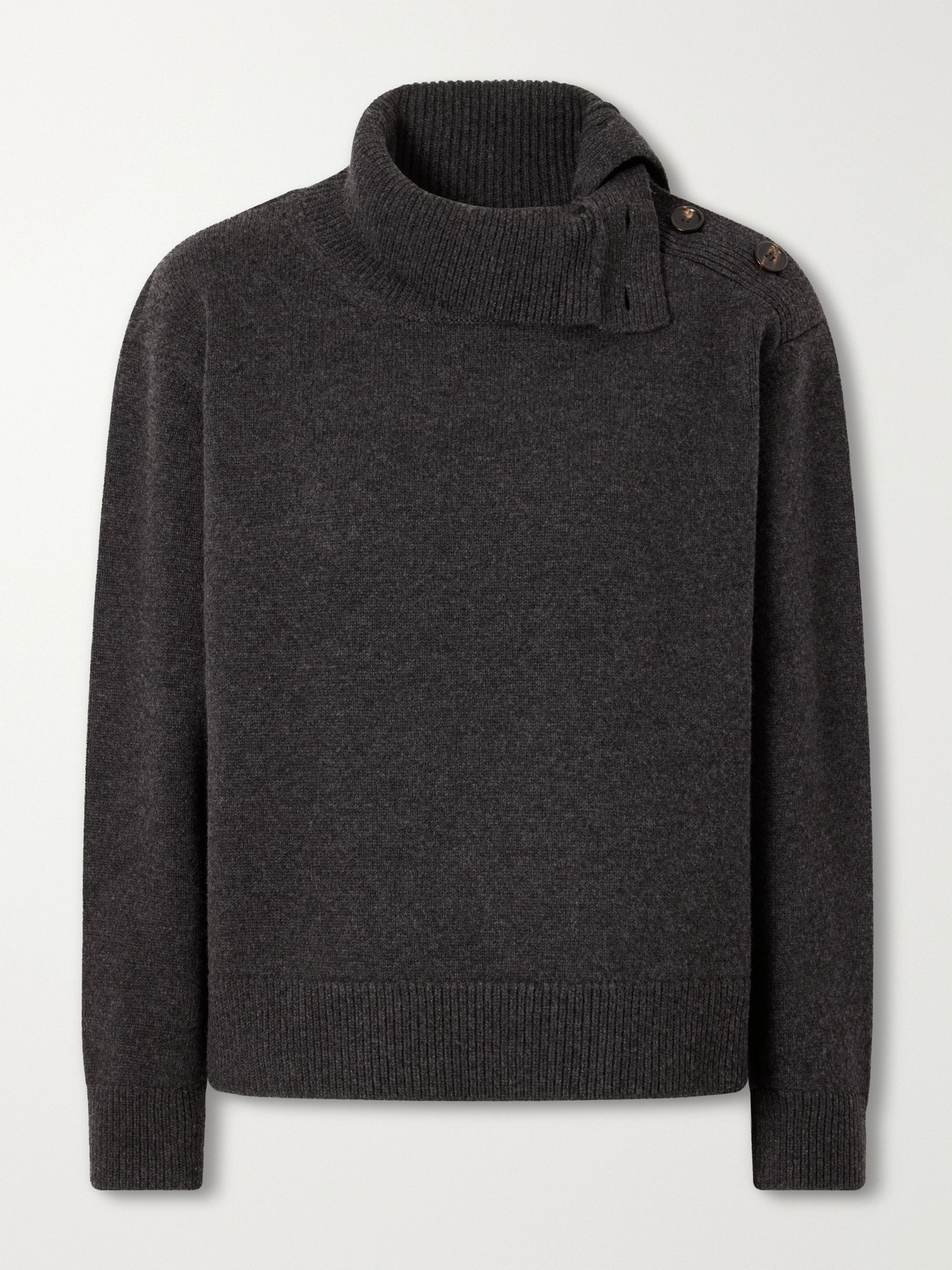 Veronica De Piante Cielo Wool And Cashmere-blend Sweater In Gray