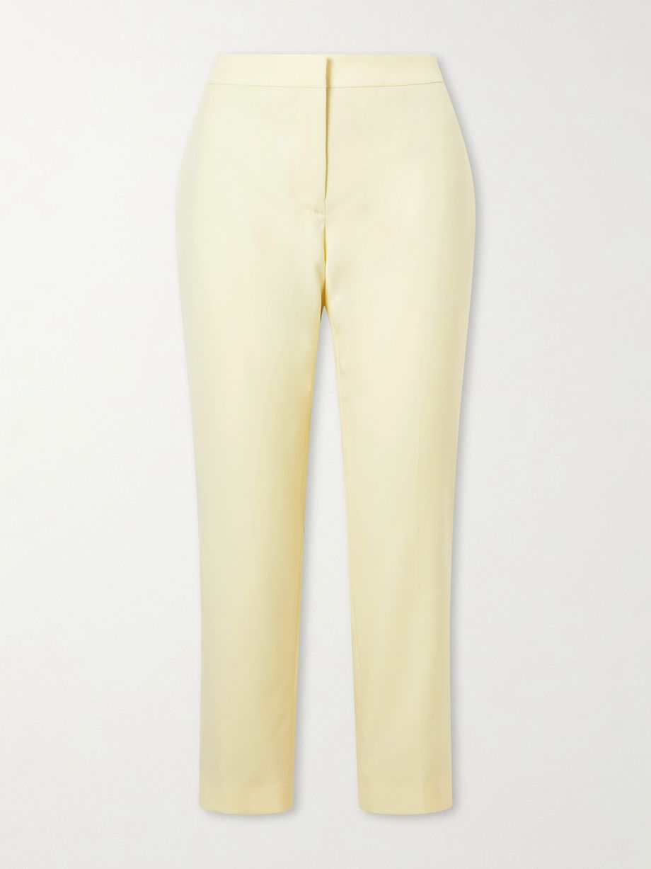 Wool straight-leg pants