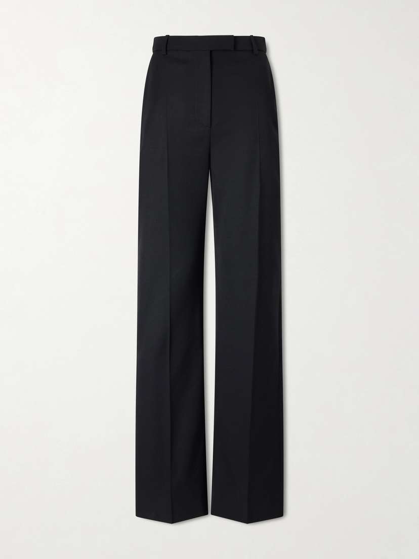McQueen Wool Straight-leg Pants