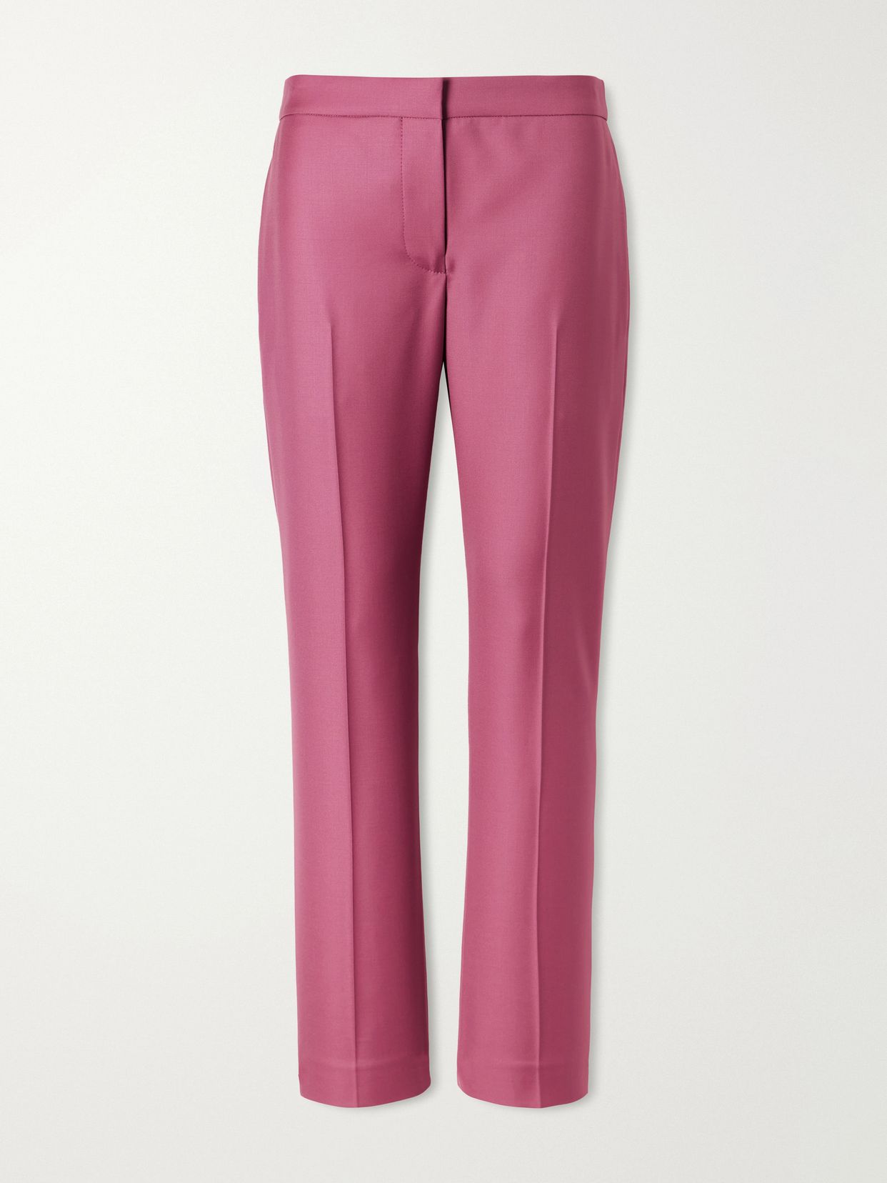 Wool straight-leg pants