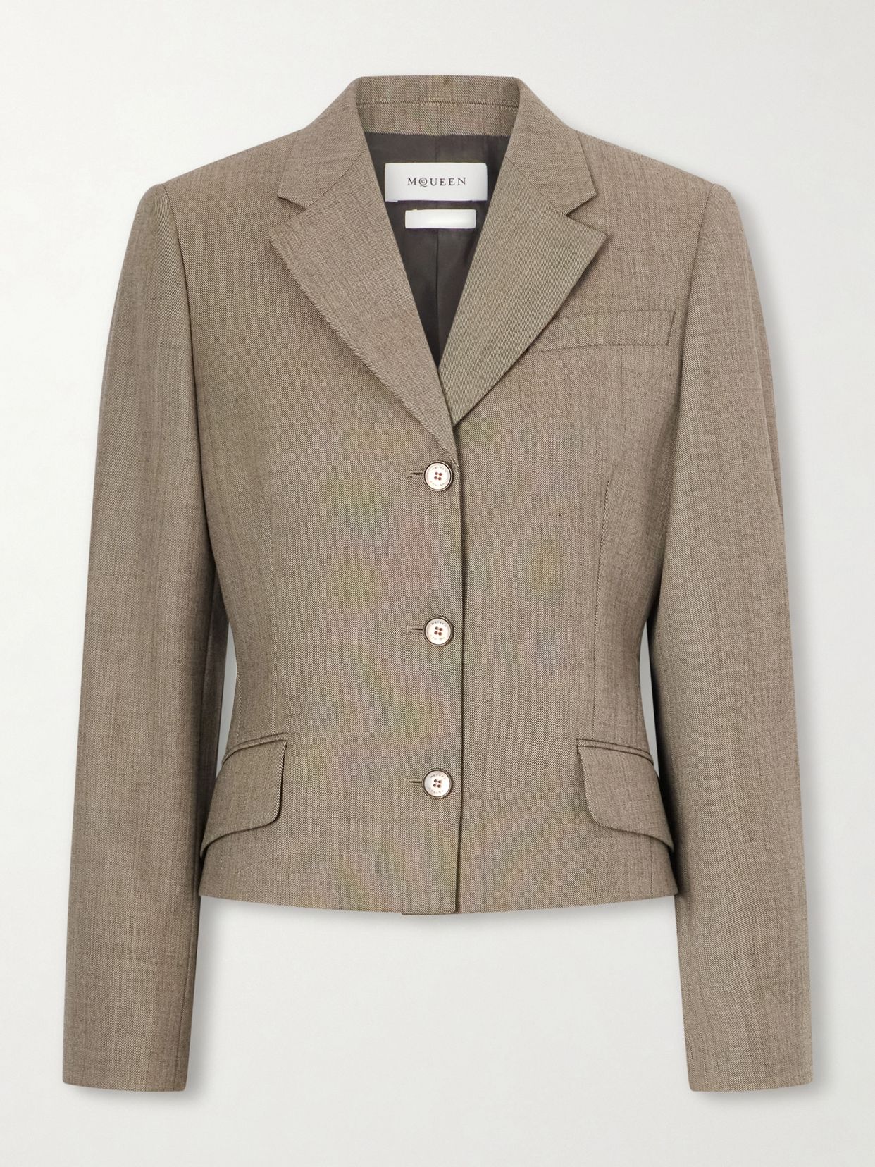 Wool twill blazer