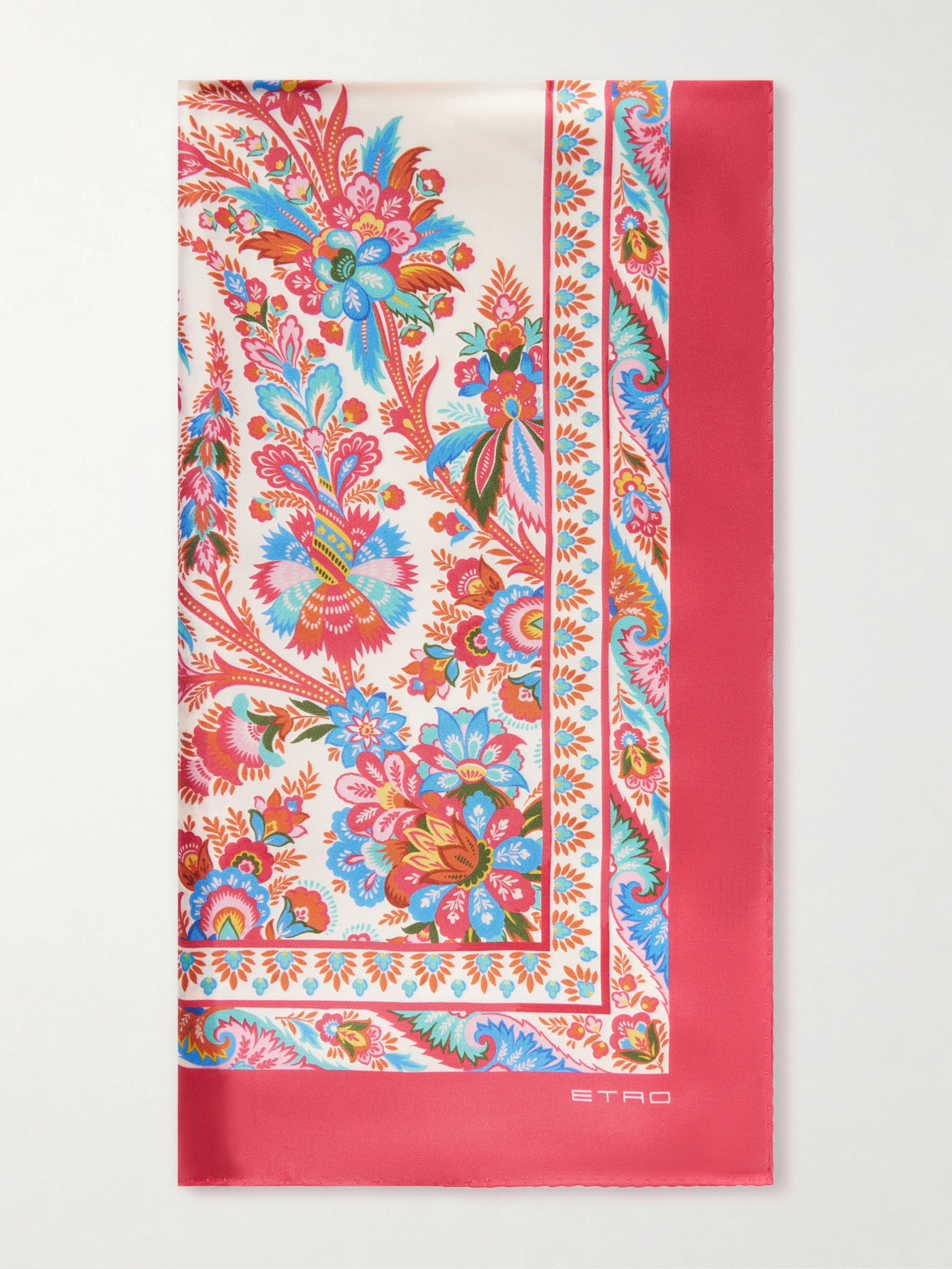 Etro Norma Paisley-print Silk-twill Scarf In Multi