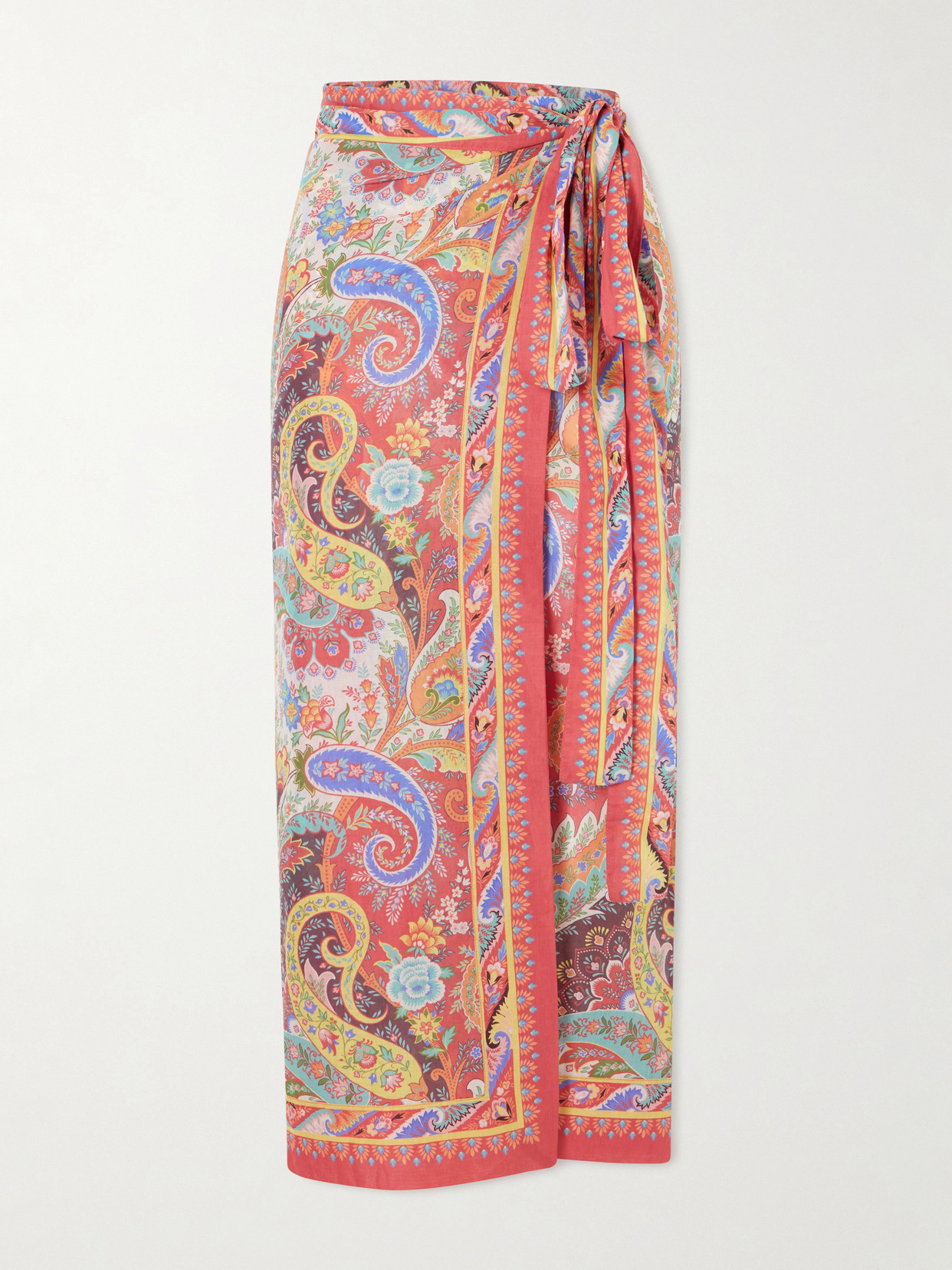 Etro Paisley-print Voile Cover-up In Multi