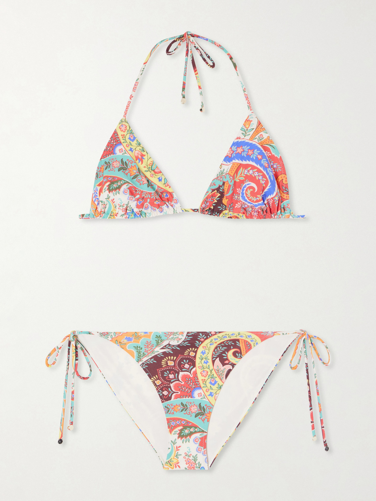 Etro Paisley-print Bikini In Multi