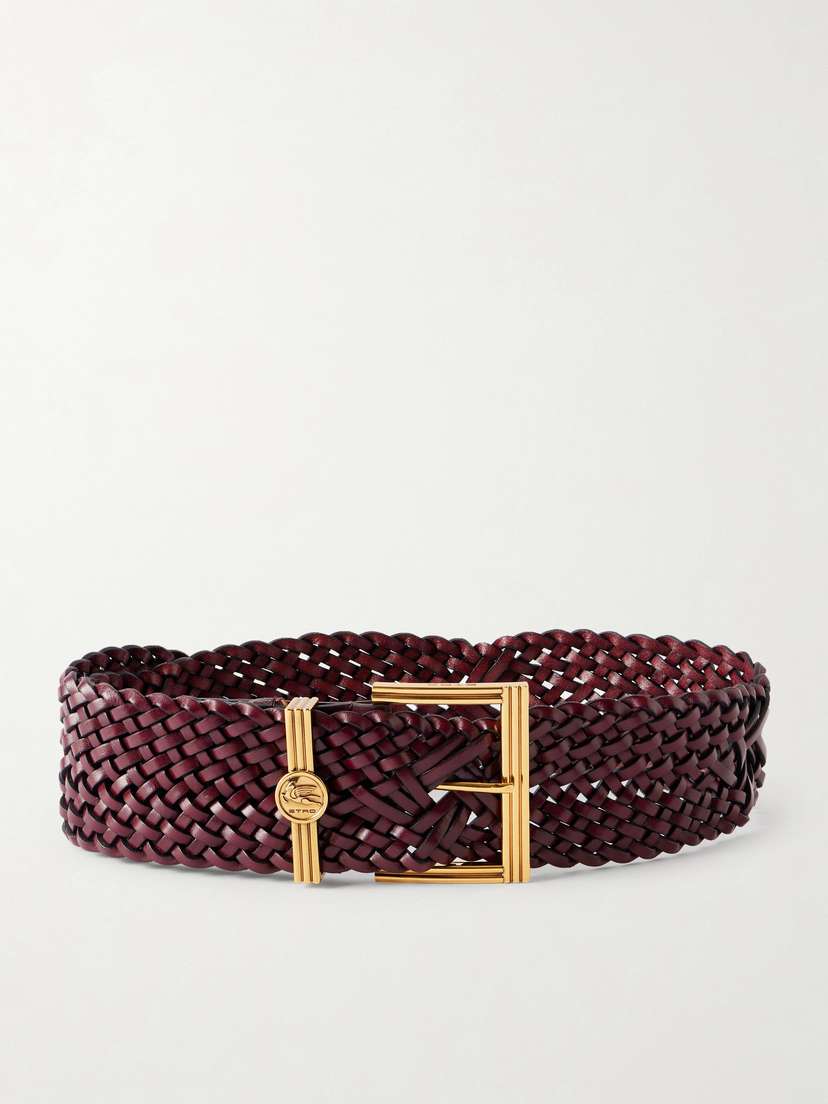 Etro Pegaso Logo-embellished Woven Leather Belt | Thumbnail 4 Etro Pegaso Logo-embellished Woven Leather Belt | Thumbnail 4