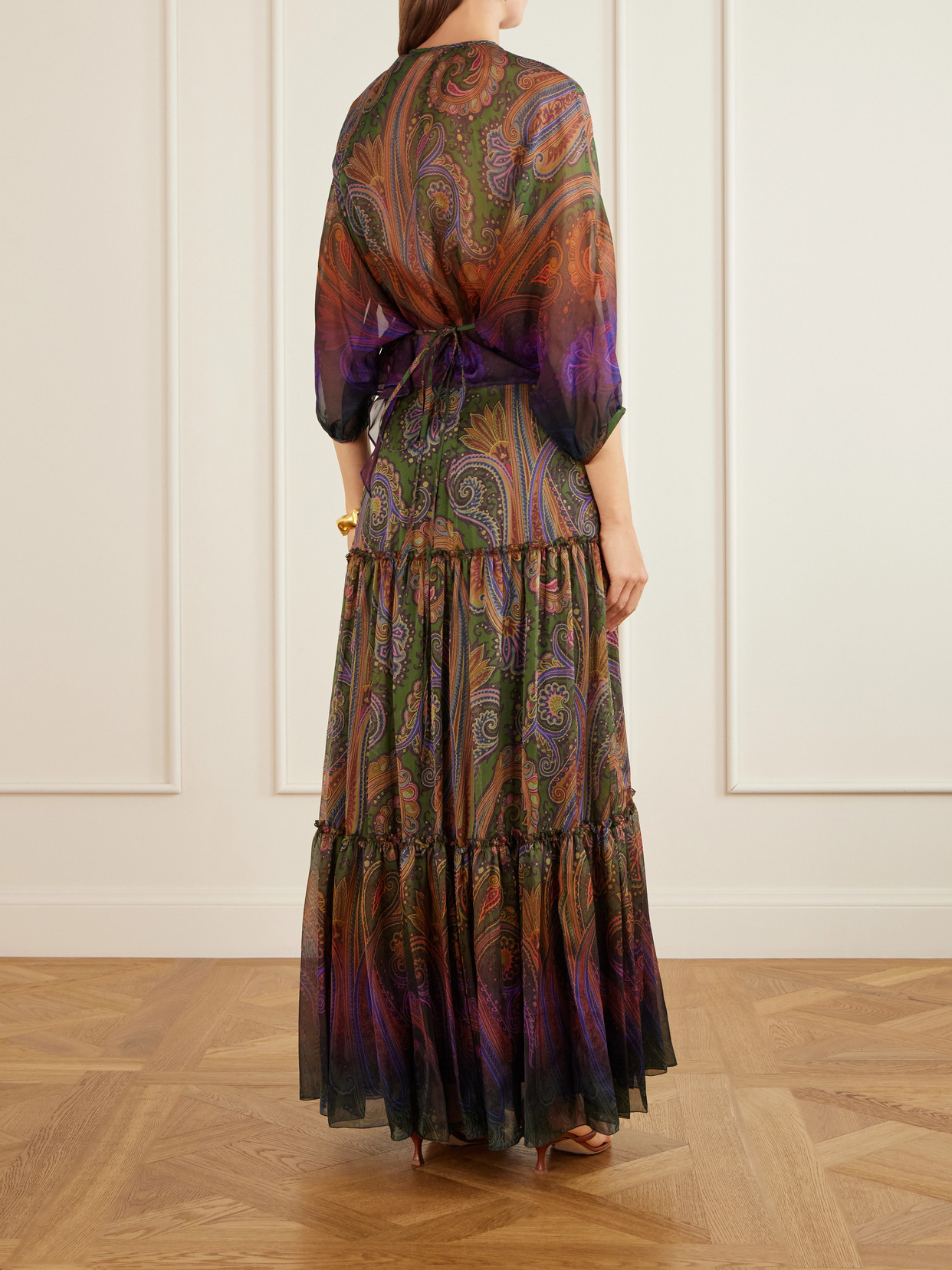 Paisley-Printed Blouse