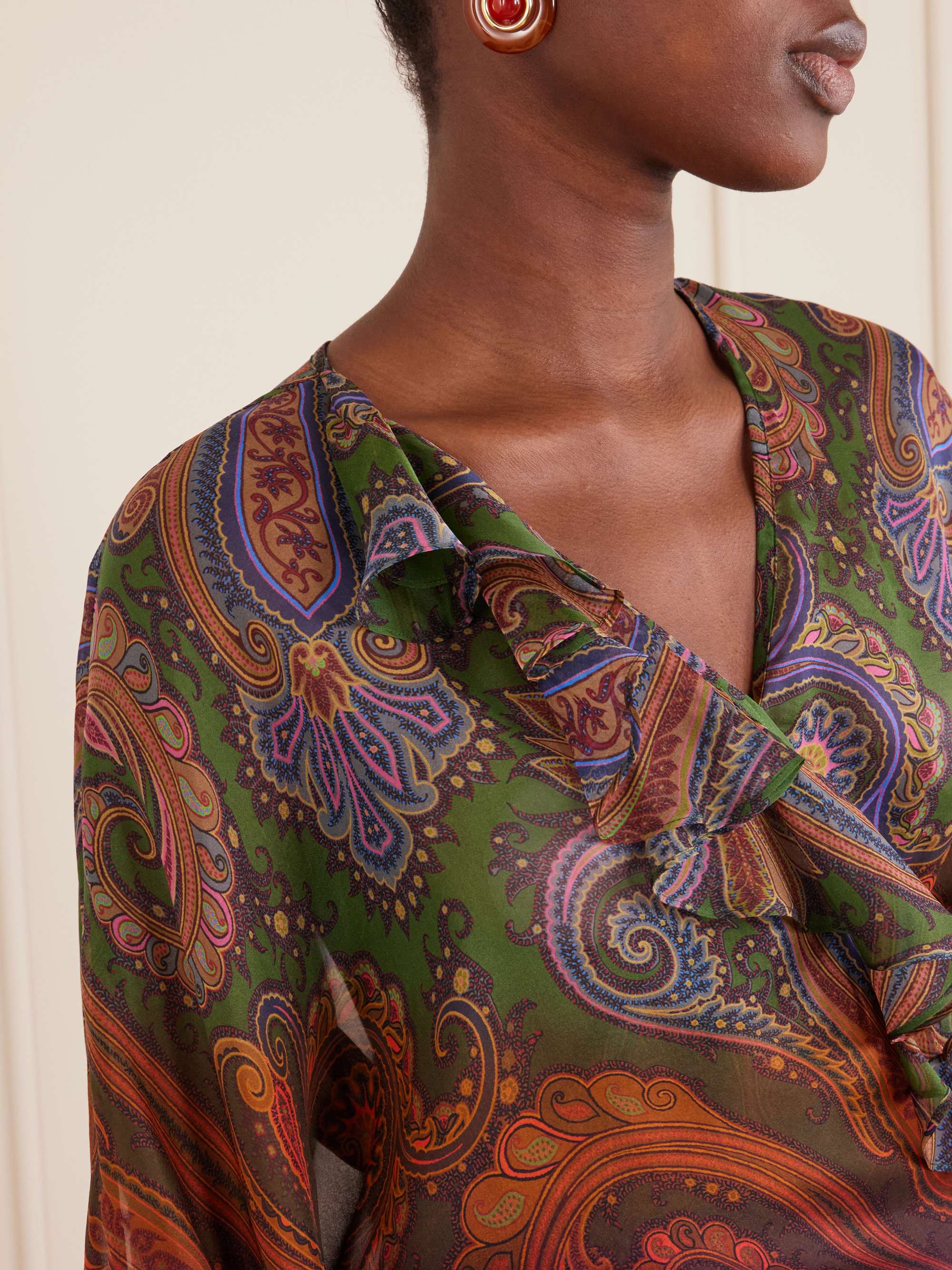 ETRO Paisley-printed silk blouse | NET-A-PORTER