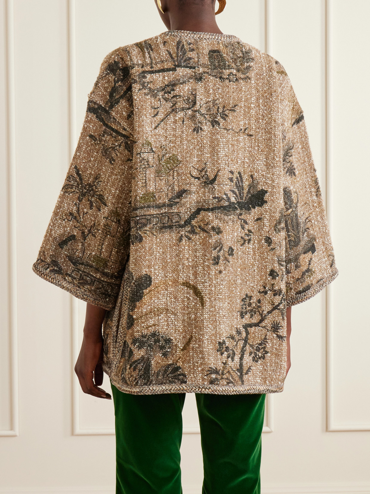 Kesa Embroidered Bouclé Jacket