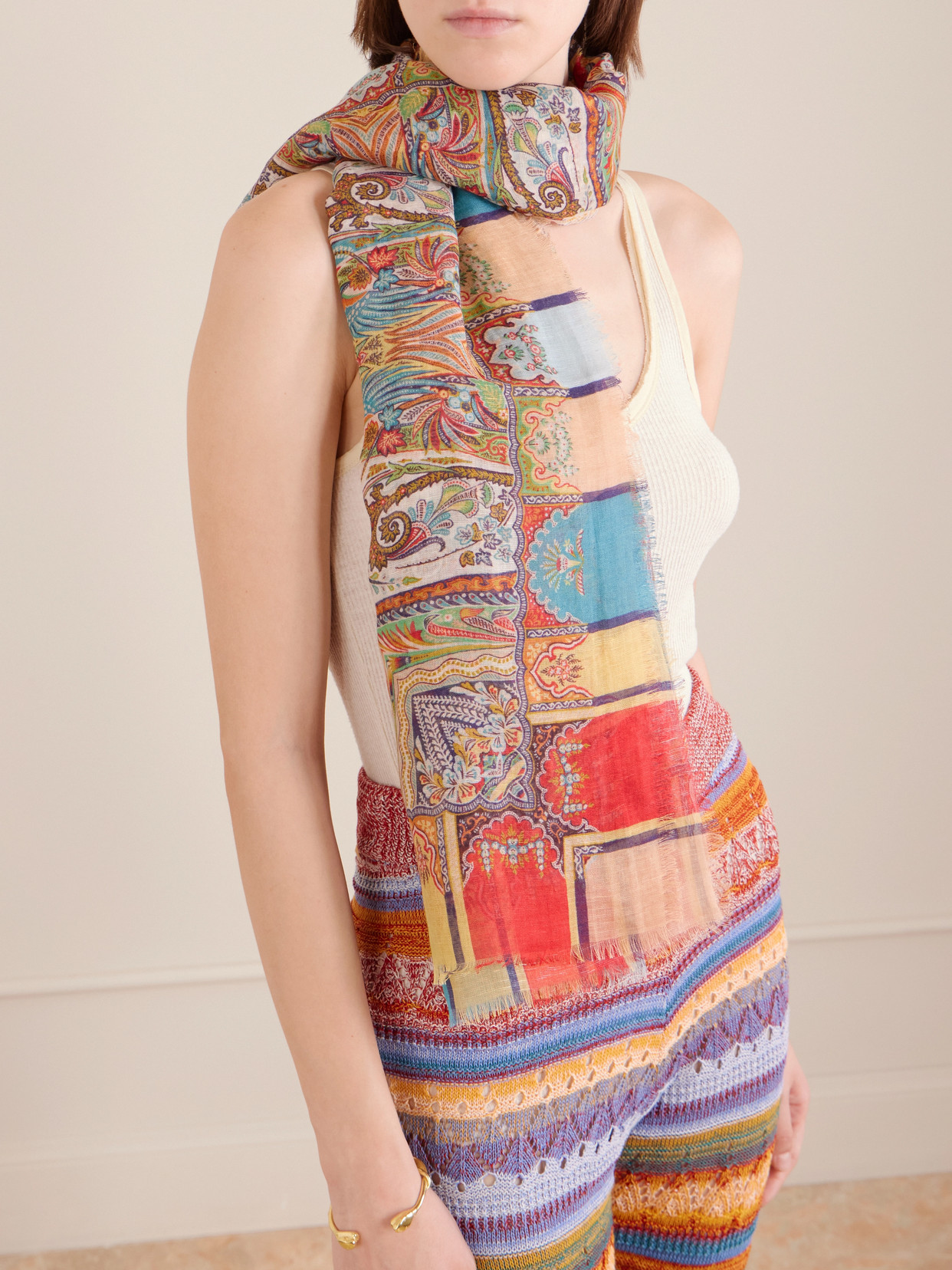 Etro Aida Printed Scarf In Multi