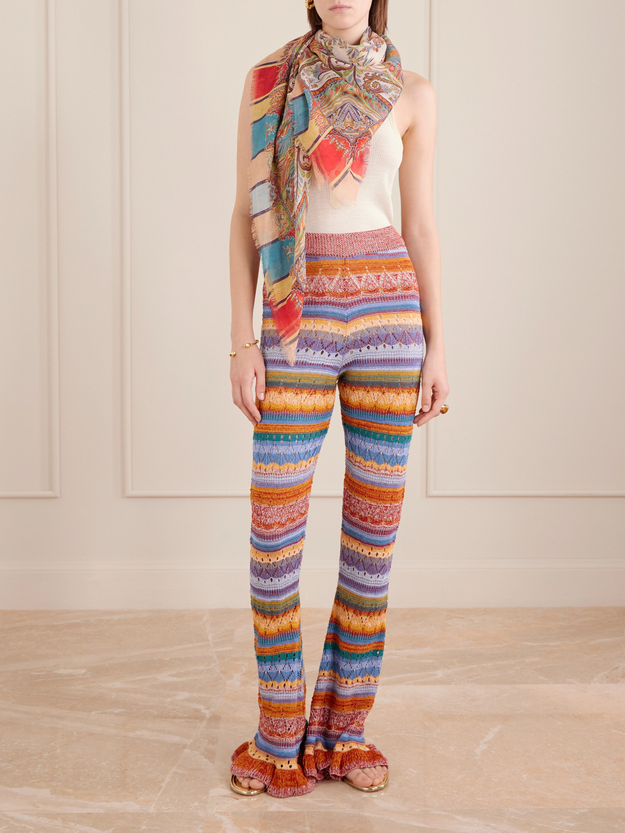 Etro Aida Printed Scarf In Multi