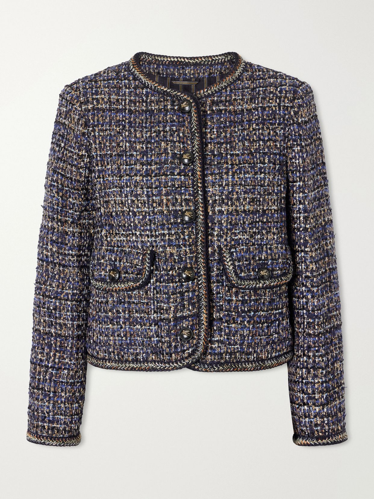 tweed woven jacket
