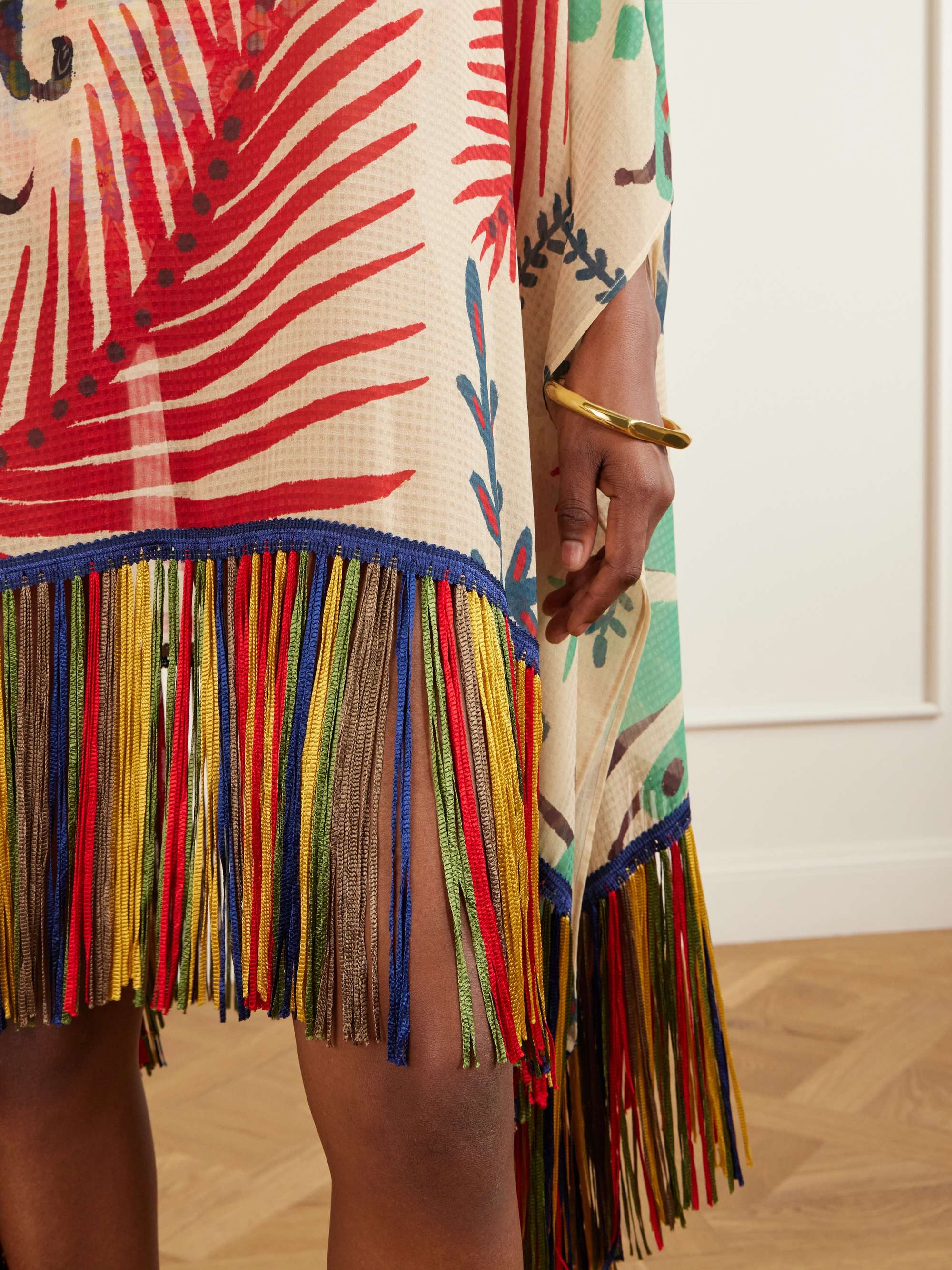 ETRO Woven fringe mini dress | NET-A-PORTER